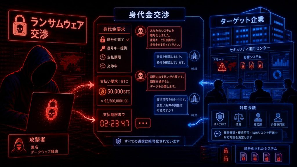 「「身代金を支払ってくれる」というターゲットとしての価値」を示す図