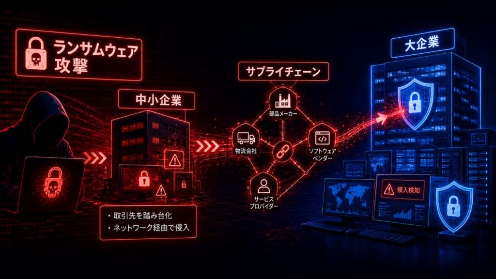 「「踏み台」にできる手薄な中小企業・子会社が豊富にある」を示す図