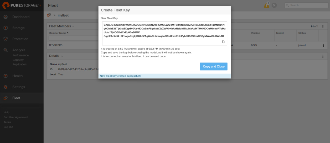 Fleet Keyの作成の図