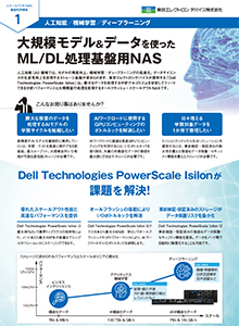 キャプチャ：大型規模モデル＆データを使ったDL/ML処理基盤用NAS